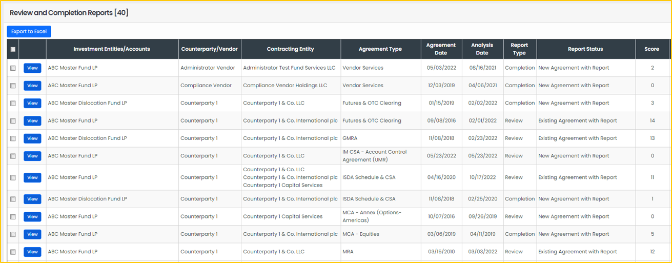 QDS contract management platform report library